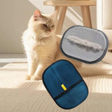 Maxbell Pet Hair Remover Glove Soft Pet Groomimg Gloves for Dogs Small Animals Horse Dark Blue