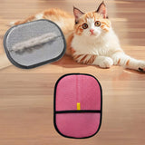 Maxbell Pet Hair Remover Glove Soft Pet Groomimg Gloves for Dogs Small Animals Horse Pink