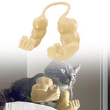 Maxbell Cat Muscle Arms Funny Pet Cosplay Arms for Halloween Party Supplies Birthday Yellow