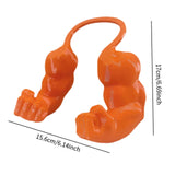 Maxbell Cat Muscle Arms Funny Pet Cosplay Arms for Halloween Party Supplies Birthday Orange