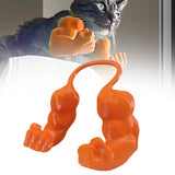 Maxbell Cat Muscle Arms Funny Pet Cosplay Arms for Halloween Party Supplies Birthday Orange