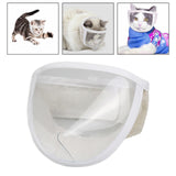 Maxbell Cat Muzzle for Grooming Kitten Anti Licking Breathable Face Mask S
