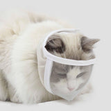 Maxbell Cat Muzzle for Grooming Kitten Anti Licking Breathable Face Mask S