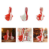 Maxbell Christmas Porch Goose Outfit Decorative Creative Costume for Lawn Porch Yard Red