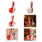 Maxbell Christmas Porch Goose Outfit Decorative Creative Costume for Lawn Porch Yard Red