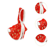Maxbell Christmas Porch Goose Outfit Decorative Creative Costume for Lawn Porch Yard Red