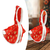 Maxbell Christmas Porch Goose Outfit Decorative Creative Costume for Lawn Porch Yard Red