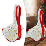 Maxbell Christmas Porch Goose Outfit Decorative Creative Costume for Lawn Porch Yard White