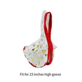 Maxbell Christmas Porch Goose Outfit Decorative Creative Costume for Lawn Porch Yard White