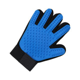 Maxbell Dog Grooming Glove Right Hand Reusable Massage Mitt for Washing Cat Cleaning Blue