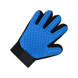 Maxbell Dog Grooming Glove Right Hand Reusable Massage Mitt for Washing Cat Cleaning Blue