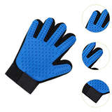 Maxbell Dog Grooming Glove Right Hand Reusable Massage Mitt for Washing Cat Cleaning Blue