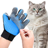 Maxbell Dog Grooming Glove Right Hand Reusable Massage Mitt for Washing Cat Cleaning Blue