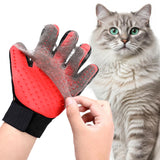 Maxbell Dog Grooming Glove Right Hand Reusable Massage Mitt for Washing Cat Cleaning Red
