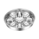 Maxbell Dog Bowl Pet Supplies Water Dispenser Thickened Double Sided Use Slow Feeder