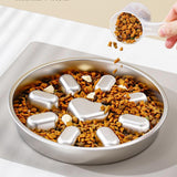 Maxbell Dog Bowl Pet Supplies Water Dispenser Thickened Double Sided Use Slow Feeder