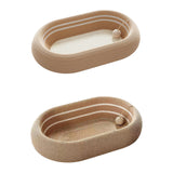 Maxbell Cat Scratching Board Lounge with Ball Toy Sisal Play Grinding Claw Sisal Bed Brown White