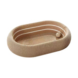 Maxbell Cat Scratching Board Lounge with Ball Toy Sisal Play Grinding Claw Sisal Bed Brown