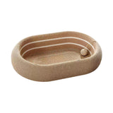 Maxbell Cat Scratching Board Lounge with Ball Toy Sisal Play Grinding Claw Sisal Bed Brown