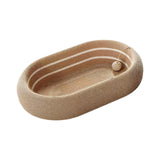 Maxbell Cat Scratching Board Lounge with Ball Toy Sisal Play Grinding Claw Sisal Bed Brown