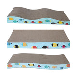 Maxbell Scratching Board for Indoor Cats Sturdy Large Corrugated Board Play Sleeping wave