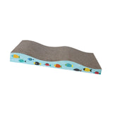Maxbell Scratching Board for Indoor Cats Sturdy Large Corrugated Board Play Sleeping wave