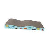 Maxbell Scratching Board for Indoor Cats Sturdy Large Corrugated Board Play Sleeping wave