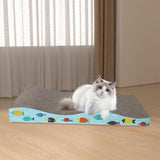 Maxbell Scratching Board for Indoor Cats Sturdy Large Corrugated Board Play Sleeping wave