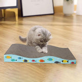 Maxbell Scratching Board for Indoor Cats Sturdy Large Corrugated Board Play Sleeping wave