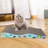 Maxbell Scratching Board for Indoor Cats Sturdy Large Corrugated Board Play Sleeping wave