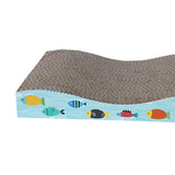 Maxbell Scratching Board for Indoor Cats Sturdy Large Corrugated Board Play Sleeping wave