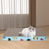 Maxbell Scratching Board for Indoor Cats Sturdy Large Corrugated Board Play Sleeping straight