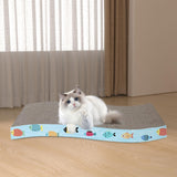 Maxbell Scratching Board for Indoor Cats Sturdy Large Corrugated Board Play Sleeping s shape