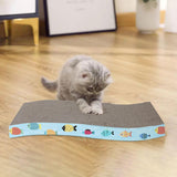 Maxbell Scratching Board for Indoor Cats Sturdy Large Corrugated Board Play Sleeping s shape