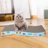Maxbell Scratching Board for Indoor Cats Sturdy Large Corrugated Board Play Sleeping s shape