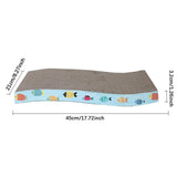 Maxbell Scratching Board for Indoor Cats Sturdy Large Corrugated Board Play Sleeping s shape