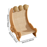 Maxbell Wooden Lounge Chair Cats Scratcher Ball for Grinding Claws Small Dogs Kitten