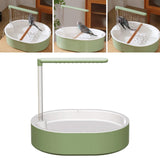 Maxbell Automatic Parrot Bathtub Cage Accessory Lovebird Shower Fountain for Budgie Green