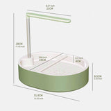 Maxbell Automatic Parrot Bathtub Cage Accessory Lovebird Shower Fountain for Budgie Green