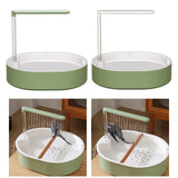 Maxbell Automatic Parrot Bathtub Cage Accessory Lovebird Shower Fountain for Budgie Green