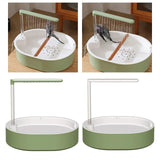 Maxbell Automatic Parrot Bathtub Cage Accessory Lovebird Shower Fountain for Budgie Green
