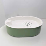 Maxbell Automatic Parrot Bathtub Cage Accessory Lovebird Shower Fountain for Budgie Green