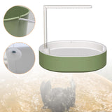 Maxbell Automatic Parrot Bathtub Cage Accessory Lovebird Shower Fountain for Budgie White