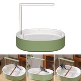 Maxbell Automatic Parrot Bathtub Cage Accessory Lovebird Shower Fountain for Budgie White