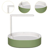 Maxbell Automatic Parrot Bathtub Cage Accessory Lovebird Shower Fountain for Budgie White