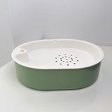 Maxbell Automatic Parrot Bathtub Cage Accessory Lovebird Shower Fountain for Budgie White