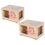 Maxbell Bird Nest Box Creative Hanging Decorative Bird House for Budgie Canary Finch S