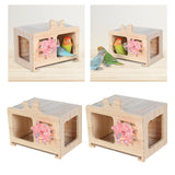 Maxbell Bird Nest Box Creative Hanging Decorative Bird House for Budgie Canary Finch S