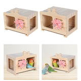 Maxbell Bird Nest Box Creative Hanging Decorative Bird House for Budgie Canary Finch S