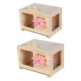 Maxbell Bird Nest Box Creative Hanging Decorative Bird House for Budgie Canary Finch S